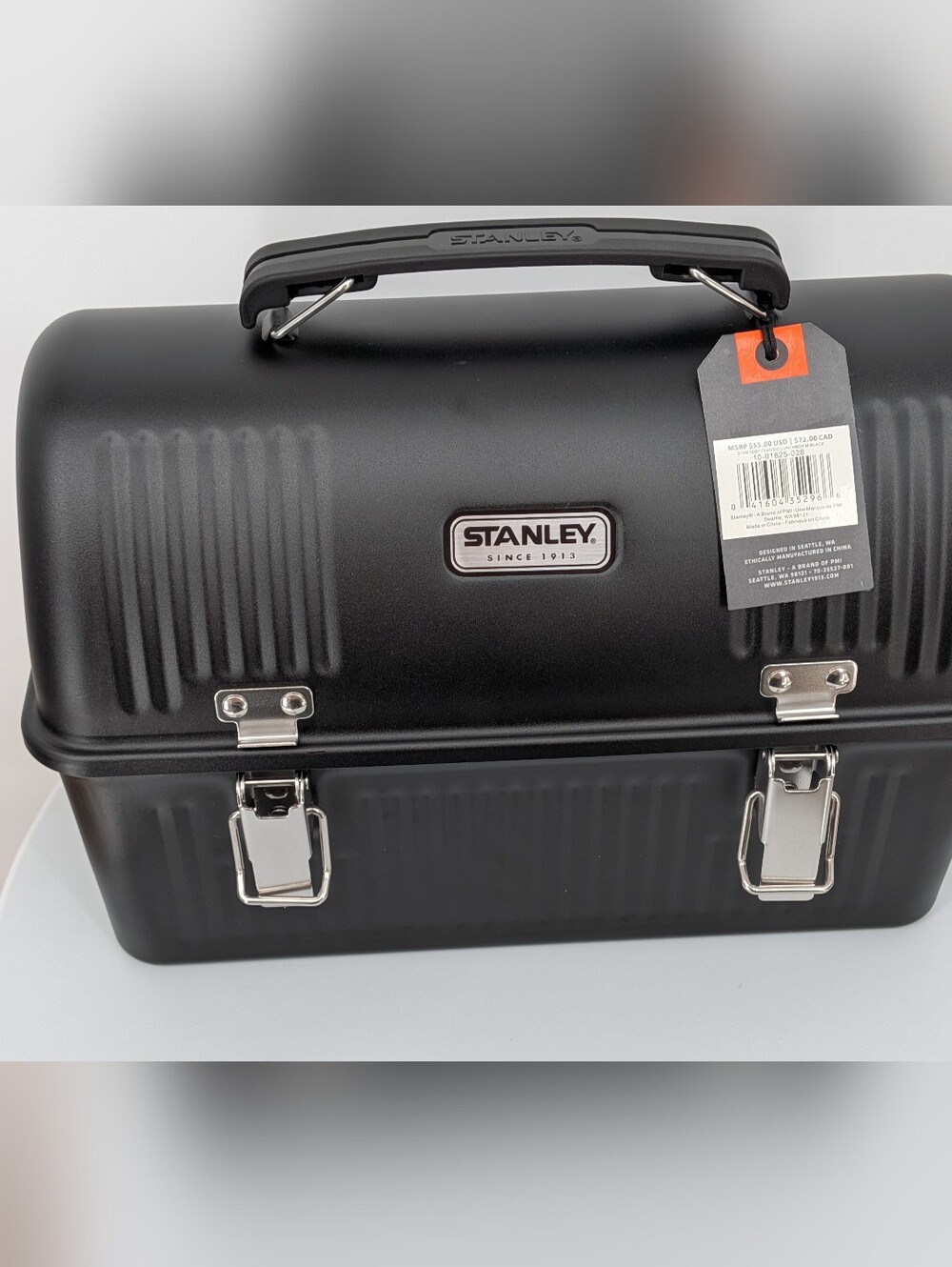 New Stanley Classic Lunch Box 10 QT matte black metal vintage style dad gift